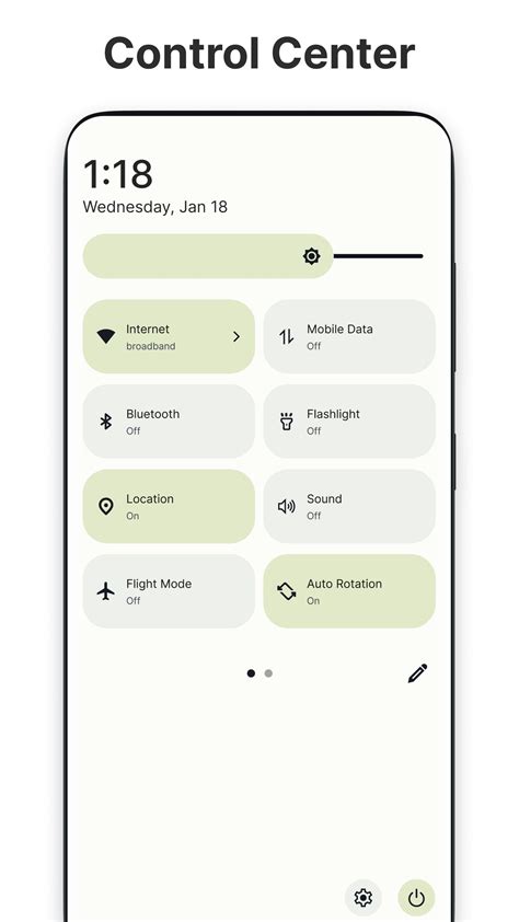 Image result for Android Control Center