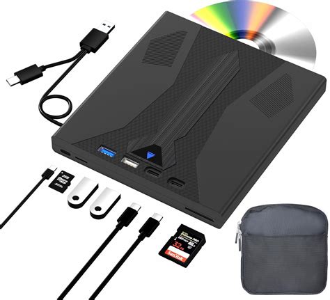 Wbacon 8 in 1 External Blu Ray Drive, USB 3.0 and Type-C India | Ubuy