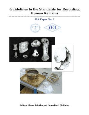 Osteological Recording Forms Remated Remains - Fill Online, Printable ...