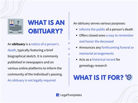 What Is an Obituary: Definition, Purpose, and Example | Legal Templates