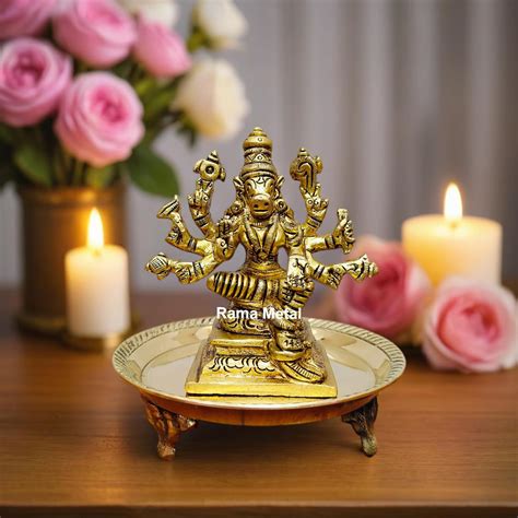Buy RAMA METAL Brass VARAHI Amman Statue Online at Low Prices in India ...