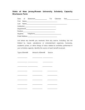 College and University Disclosure Doc Template | pdfFiller