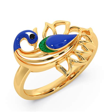 Gold Peacock Ring Design at Peggy Hodges blog