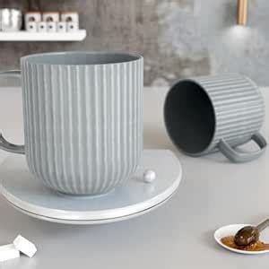 Buy THE WHITE SPACE LIVING Pastel Fringe Ribbed Coffee Mug for Coffee ...