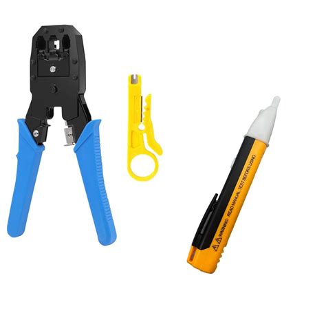 CRAFTS HAVELI Networking Tool Kit Combo Crimping Tool & Voltage Tester ...