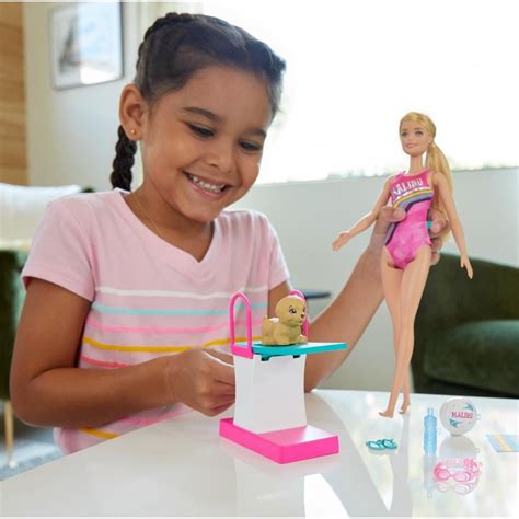 Buy Barbie Dreamhouse Adventures Swim 'n Dive Doll, 11.5-Inch In ...