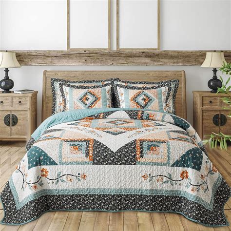 Amazon.com: BEDIFANY Queen Size Quilt Sets - Farmhouse Bedspreads Queen ...