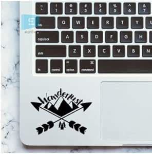 SIGN EVER Wanderlust Adventure Mountain Laptop Trackpad Stickers 15.6 ...