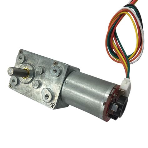 DC 12V DC Turbo Geared Motor Encoder Geared Motor DC Motor Low Speed ...