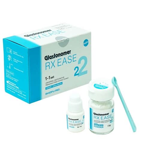 RX Ease GlasIonomer Shofu Set 15g powder 8ml liquid - Dentalmart