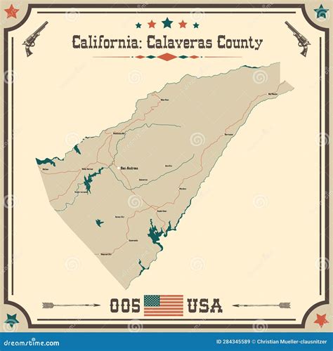Map Of Calaveras County