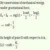 A particle is projected with velocity 3gl at point a (lowest point of ...