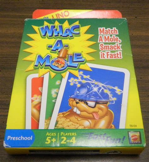 Whac-A-Mole Card Game (2009) Review and Rules | Geeky Hobbies