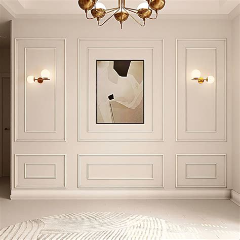Primed Wall Moulding Kit Ready to Go Wall Paneling Kit Wall - Etsy UK