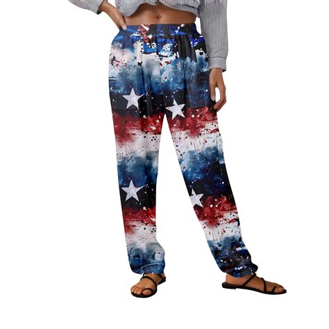 Rlmidhb Independence Day 4th of July Pajama Pants for Women American ...
