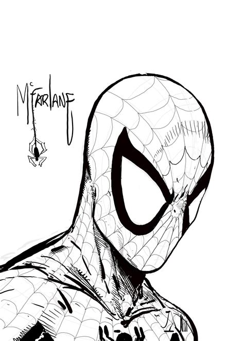 Spiderman Drawing Template