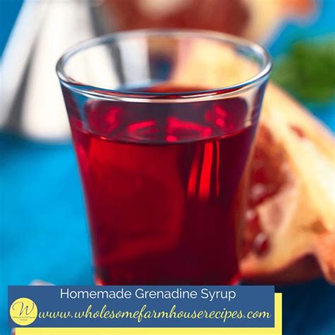 How to Make Homemade Grenadine - Wholesome Farmhouse Recipes