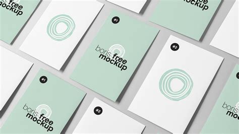 Free PSD Business Card Design Showcase Mockups_2 on Behance