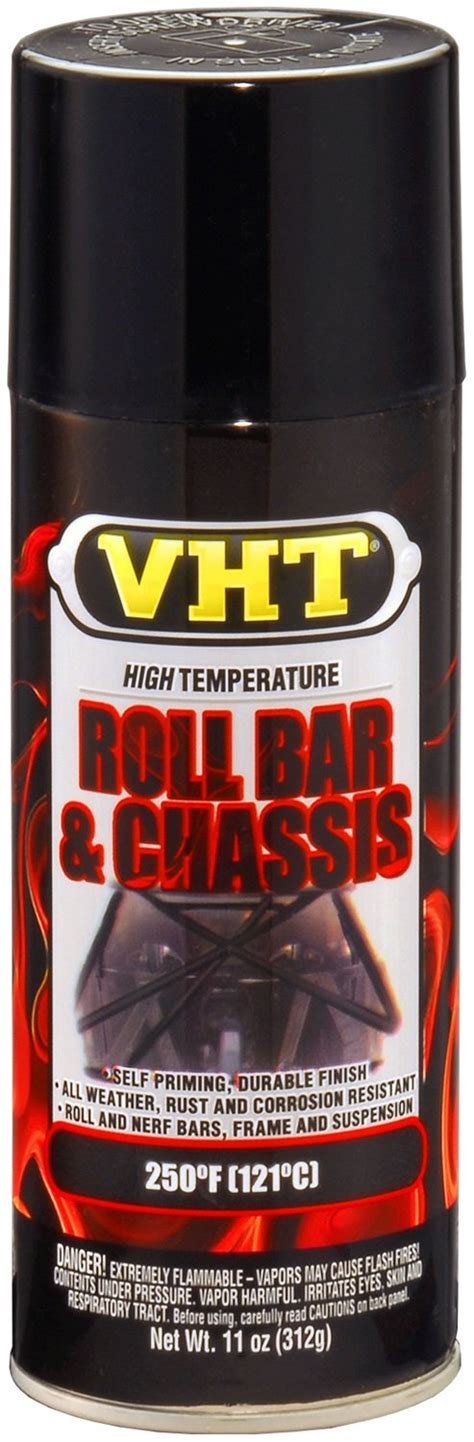 VHT SP670 Gloss Black Roll Bar and Chassis Paint Can - 11 oz. : Amazon ...