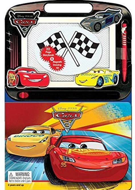 Phidal Disney - Pixar Cars 3 - 22 Pages Storybook and Magnetic Drawing ...