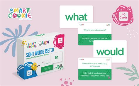 English Sight Words (Set 3) - Interactive Flashcards for Children (40 ...