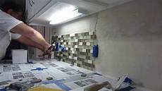 Glass Mosaic Tile Backsplash Installation by How To Install Glass Mosaic Tile Backsplash Part 2 Glass Mosaic Tile Backsplash Installation