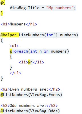 Image result for C# Razor Syntax Quick Reference