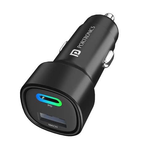 Buy Portronics Car Power 30 30w Fast Car Charger With Dual Ports