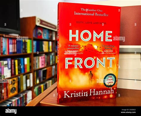 Lviv, Ukraine - February 20, 2025: Home Front by Kristin Hannah. A ...