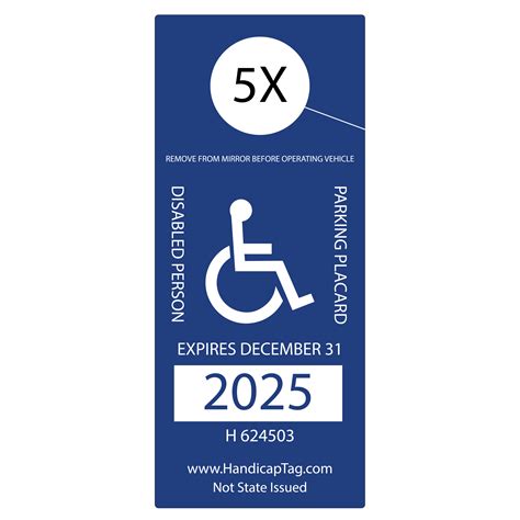Handicap Parking Permits and Tags | Universal Handicap Parking Permit ...