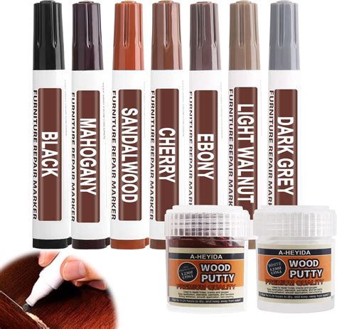 Amazon.com: Furniture Markers Touch Up Kit - New Upgrade 18 Colors Wood ...