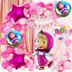Flipkart.com | PopTheParty Printed Masha and The Bear Foil Balloons ...