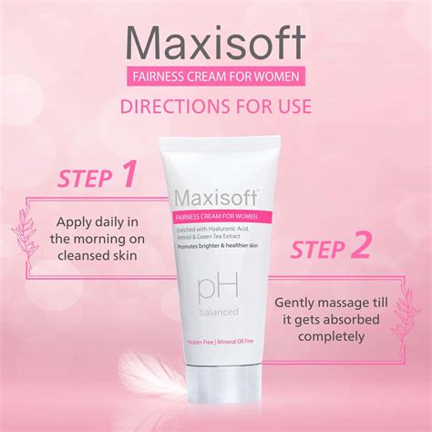 Buy MAXISOFT FAIRNESS CREAM FOR WOMEN 50 GM | WITH MULBERRY | REDUCES ...