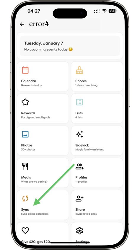 Syncing subscribed calendars using the Skylight app – Skylight Support