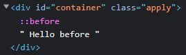 After and Before Code in CSS 的图像结果