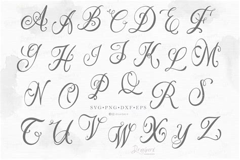 Cool Cursive Alphabet Letters