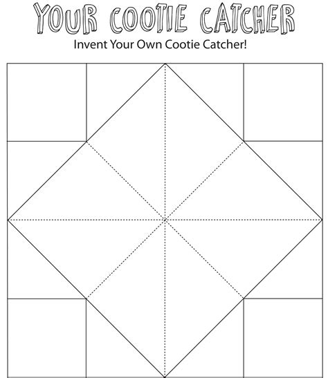 Printable Cootie Catcher - Printable Board Games