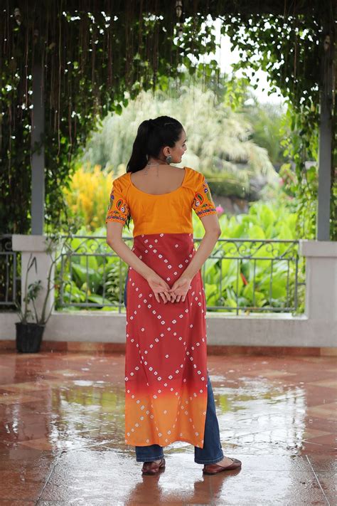 KA 1188 RAYON BANDHANI PRINT WITH MIRROR WORK NAVRATRI WEAR LADIES ...