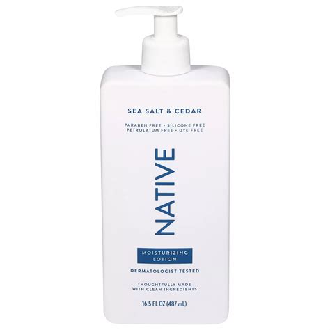 Native Moisturizing Lotion - Sea Salt & Cedar - Shop Body lotion at H-E-B