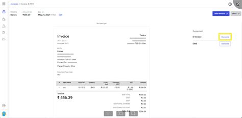 E-Invoice Generation | Product Help and Support