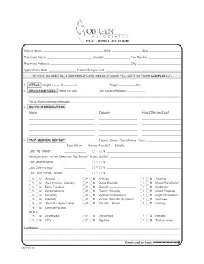 2016-2026 Form GA Ob-Gyn Associates Ob-Gyn 40 - Blank Fillable Template ...