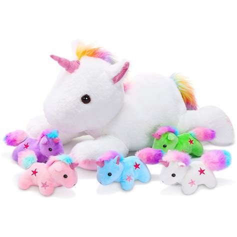 Fluffy Unicorn Stuffed Animal