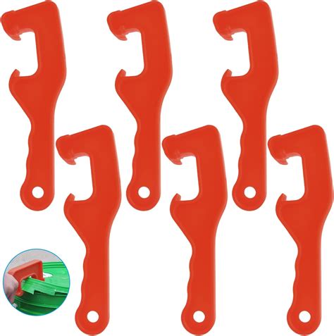 5-Gallon Pail Opener – Heavy-Duty Plastic Lid Remover With 12X Leverage, Ergonomic Grip, For Paint Cans, Buckets, And Pails (Red)
