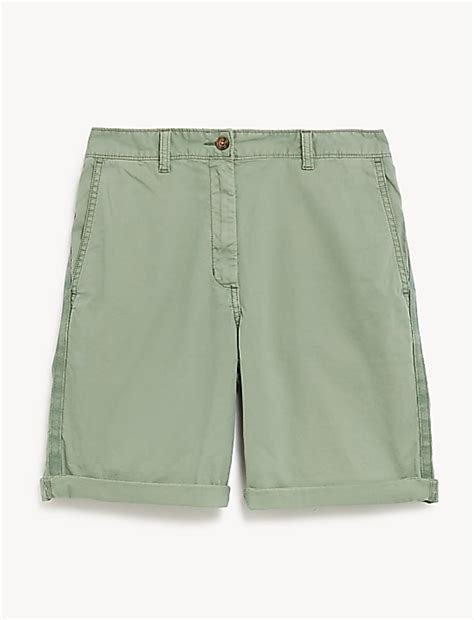Buy Cotton Rich Tea Dyed Chino Shorts at Marks & Spencer
