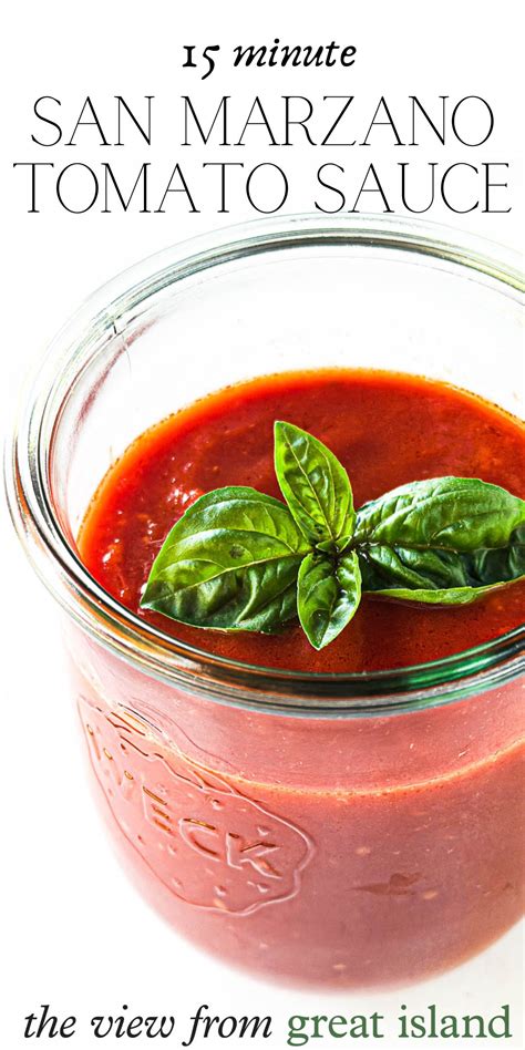 Quick San Marzano Tomato Sauce • 15 minutes!