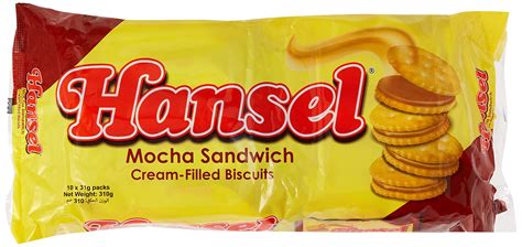 Buy Hansel Rebisco Mocha Sandwich Biscuits(10 X 31gm) 310 gm Online at ...