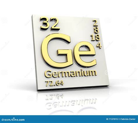 Germanium Form Periodic Table of Elements Stock Illustration - Illustration of substance ...
