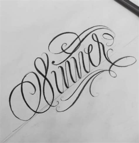 Summer in Cursive Writing Tattoo