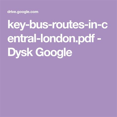 London Bus Map 的图像结果