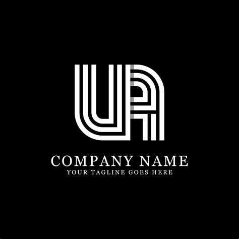 UA initial logo designs, creative monogram logo template 18840437 Vector Art at Vecteezy